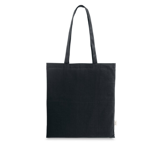 SL044 - Sacola em 70% algodão reciclado e 30% poliéster reciclado (150 g/m²), com alças de 65 cm. - Image 4