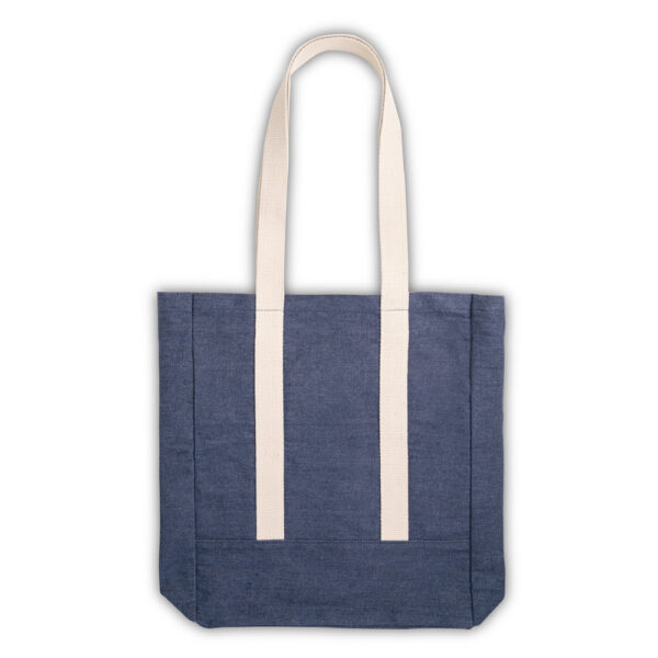 SL030 - Sacola casual em denim reciclado - Image 3