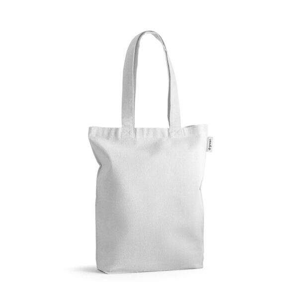 SL042 - Sacola em 50% algodão, 30% algodão reciclado e 20% poliéster reciclado (220 g/m²). - Image 8
