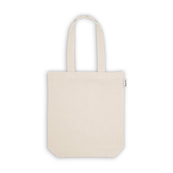 SL049 - Sacola em 50% algodão, 30% algodão reciclado e 20% poliéster reciclado (220 g/m²). - Image 3