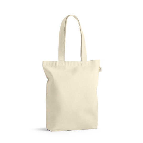 SL056 - Sacola 100% algodão reciclado (220 g/m²) com alças de 65 cm. - Image 2