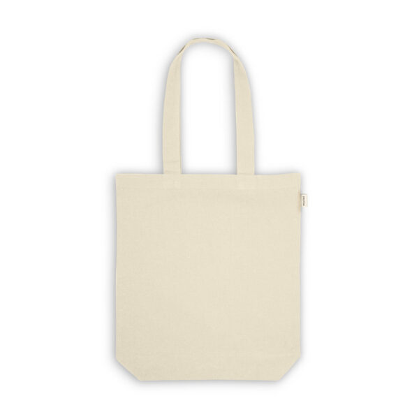 SL056 - Sacola 100% algodão reciclado (220 g/m²) com alças de 65 cm. - Image 3