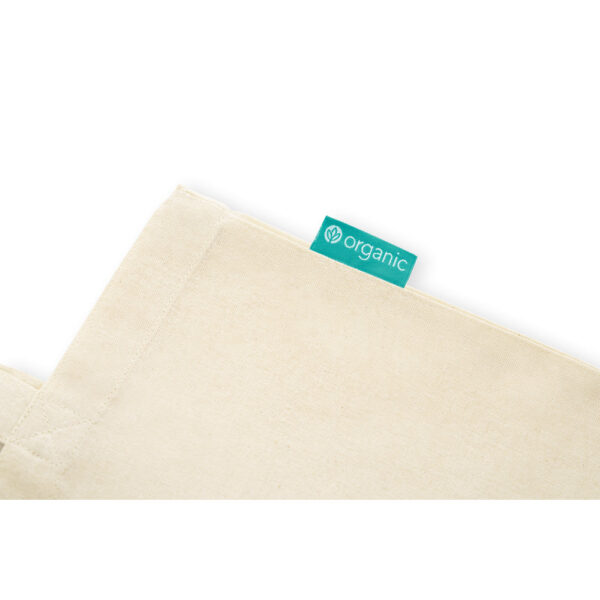 SL047 - Sacola 100% algodão orgânico (120 g/m²) com alças de 60 cm. - Image 3