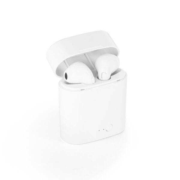 FON012 - Fone de ouvido True Wireless em ABS com microfone e caixa de carregamento de 250 mAh. - Image 2