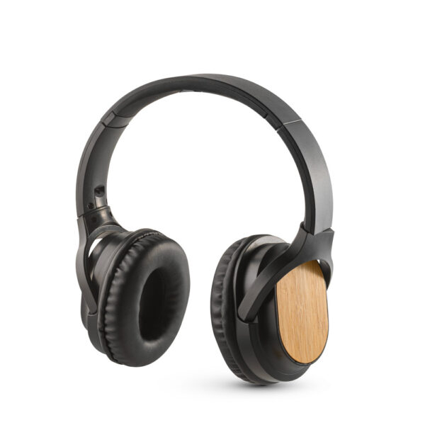 FON009 - Fone de ouvido wireless em bambu e ABS. - Image 2