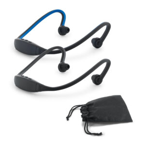 FON006 - Fone de ouvido desportivo em ABS e silicone com transmissão sem fios BT v4.0. Autonomia aproximada de 3 h