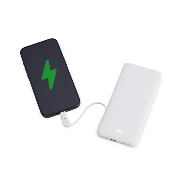 PW017 -  Power bank plástico de 10.000mAh com indicadores led. - Image 3