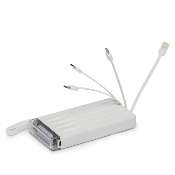 PW014 - Carregador power bank de 10.000mAh com lanterna e múltiplas saídas. - Image 2