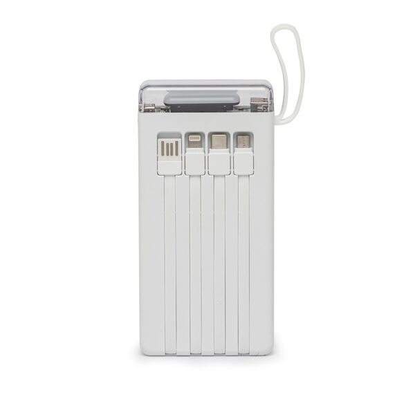 PW014 - Carregador power bank de 10.000mAh com lanterna e múltiplas saídas. - Image 4