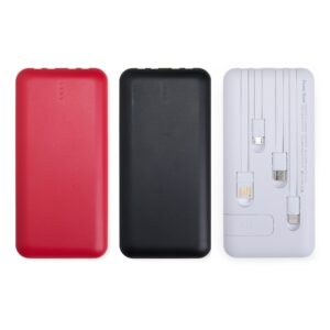 PW022 - Power Bank 10.000mAh com Lanterna e Multissaídas.