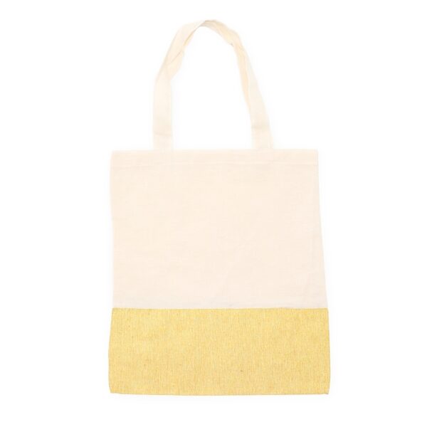 SL063 - Sacola ecológica de algodão com alças costuradas na parte interna. - Image 3